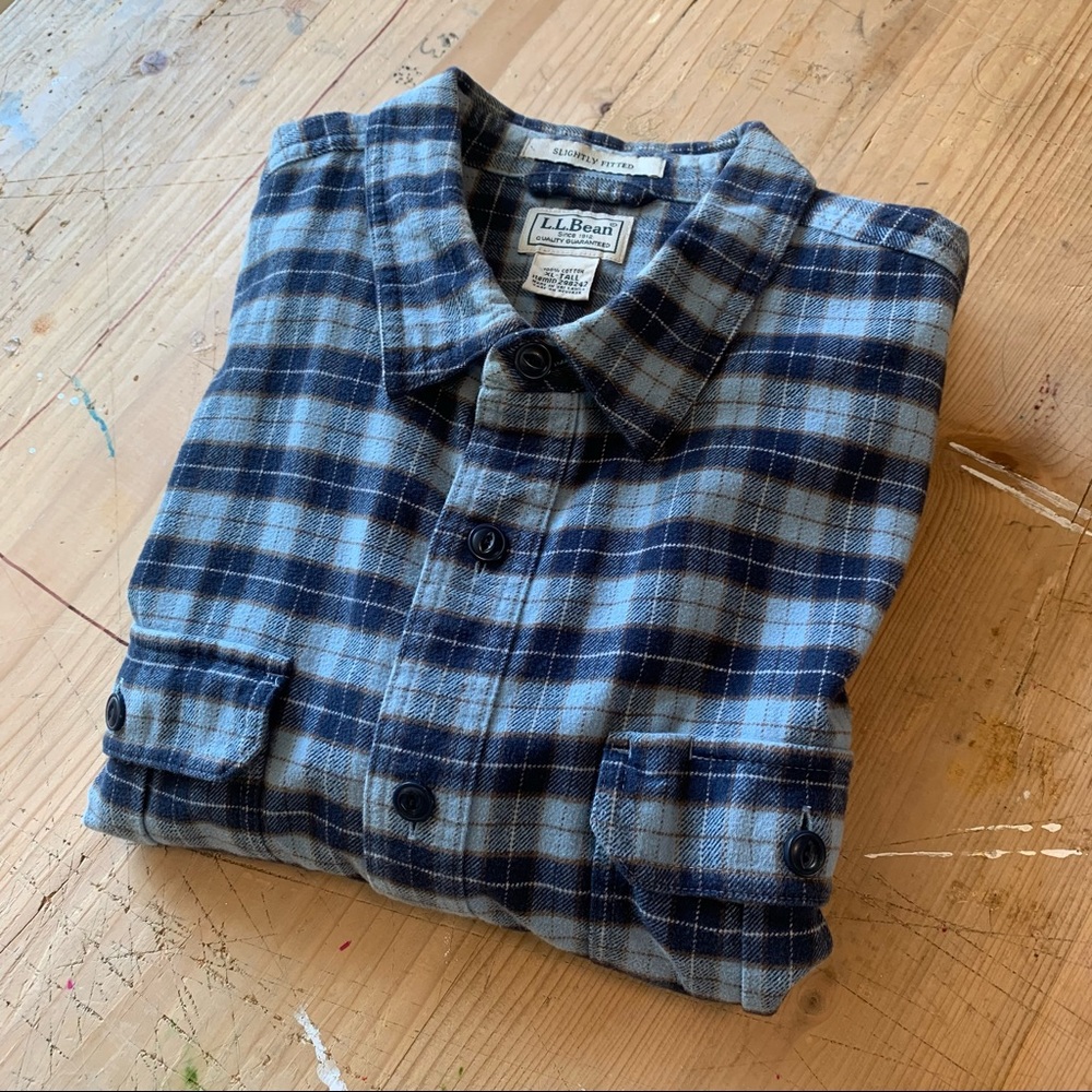 L.L. Bean long sleeve flannel shirt tall
